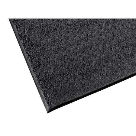 Crown Matting Technologies Antifatigue Mat, 60' L x 3' W, 3/8" Thickness, PVC Foam, Black TP83836BK